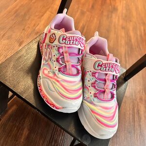 Skechers Cupcake Cutie Sneakers - Pink and White Swirl